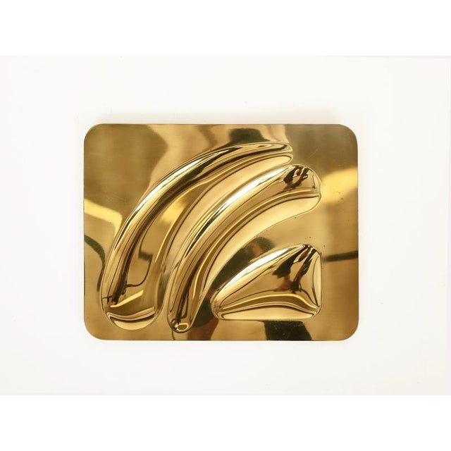 1970s Italian Sculptural Brass Catchall or Centerpiece Tray, 1970s For Sale - Image 5 of 12