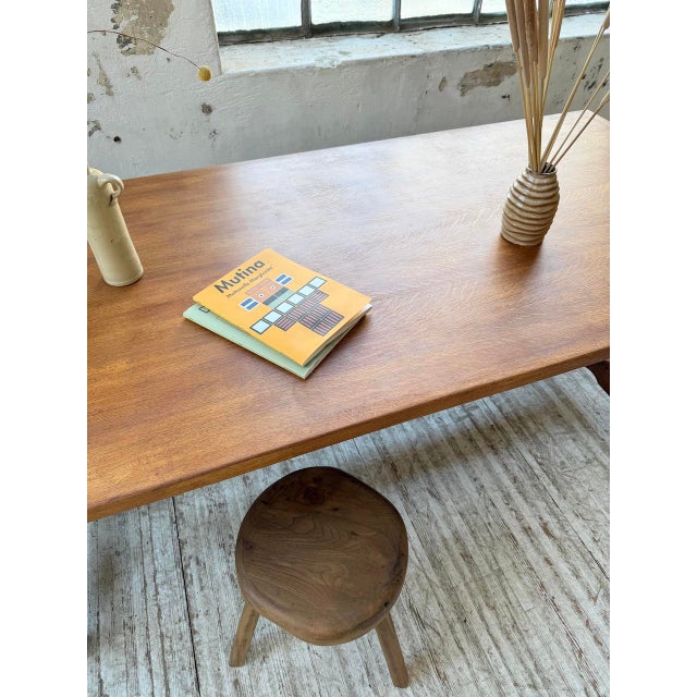 Oak Farm Table, 1970s For Sale - Image 10 of 18