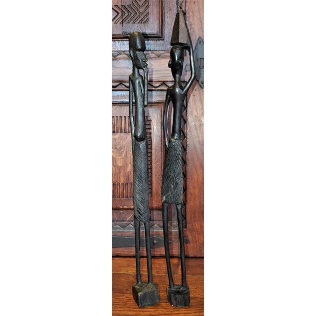 Vintage Luba Figures - a Pair For Sale In Dallas - Image 6 of 9