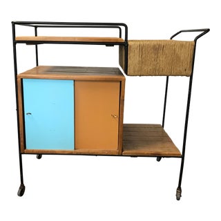 Mid-Century Arthur Umanoff Bar Cart For Sale