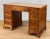 A Georgian Walnut Scalloped Edge Library Desk, c.1940's - Pairs Nicely with Many Traditional & Eclectic Interiors - Solid...