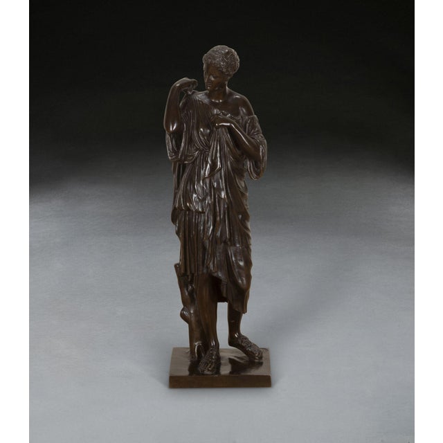 Grand Tour, Diane de Gabies, 1830s, Bronze For Sale - Image 10 of 11
