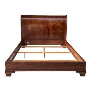 Transitional Cal. King Drexel Heritage Sleigh Bed Frame For Sale