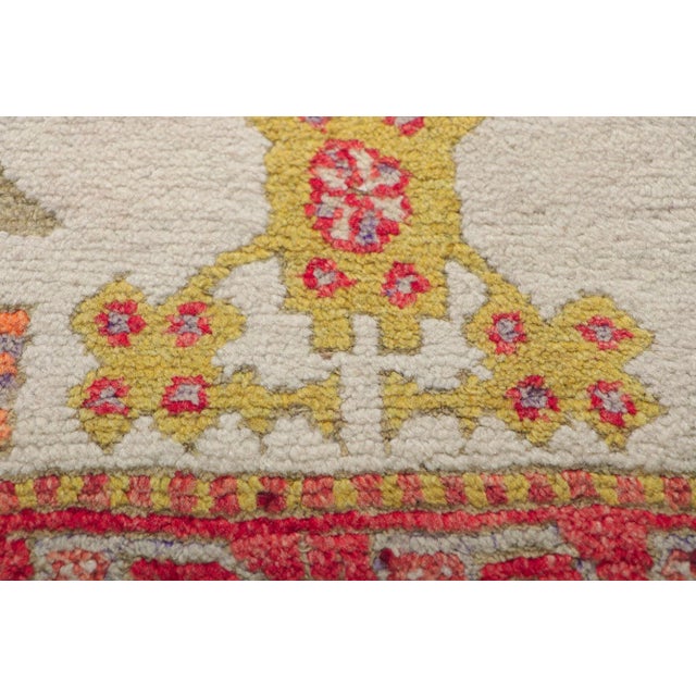 Mid 20th Century Vintage Turkish Oushak Rug with Modern Style - 05'11 x 08'04 For Sale - Image 5 of 10