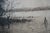 Antique Benjamin Lander Signed Waterfront House Figure in Boat Etching 21" For Sale - Image 11 of 12