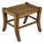 Petite Antique Primitive French Rush Footstool For Sale