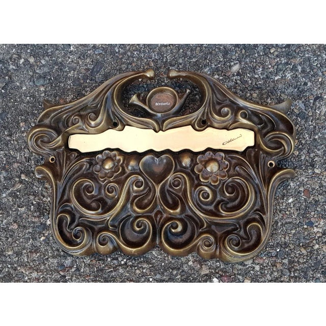 Baroque Bio-Baroque Colani Brass Letterbox Slot Toccata for Brabantia Art Line For Sale - Image 3 of 6