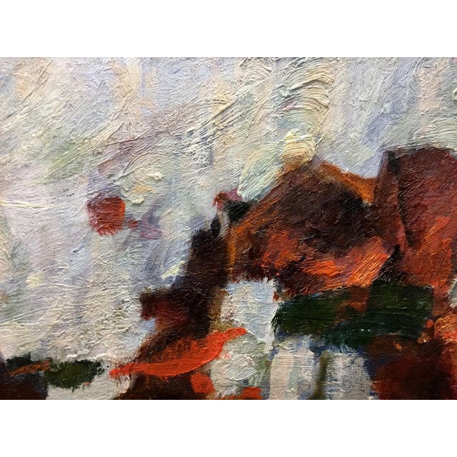 Abstract 1980s Abstract Oil Painting Sentiment Zhurakovsky Victor Petrovich For Sale - Image 3 of 9
