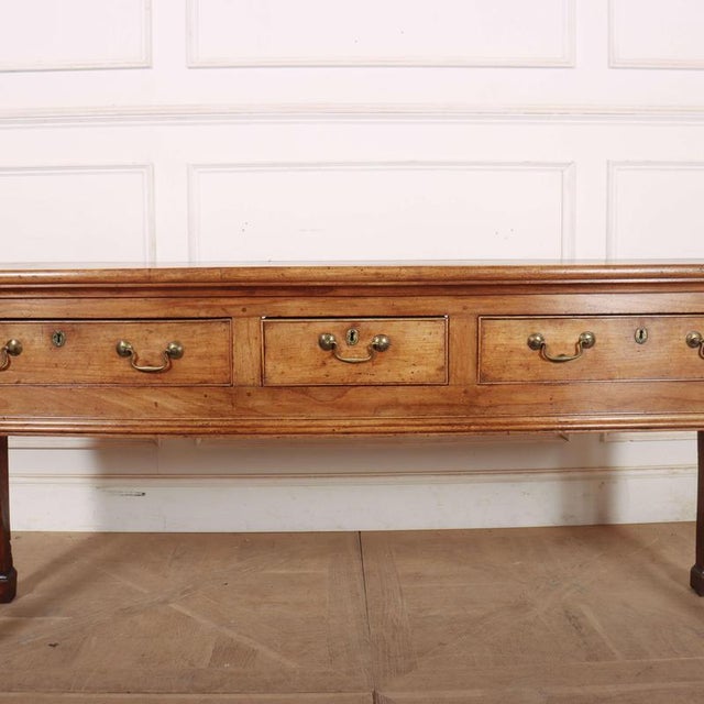 English Dresser Base in Fruitwood For Sale - Image 5 of 12