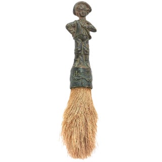 19th Century Decorative German Verdigris Brush For Sale
