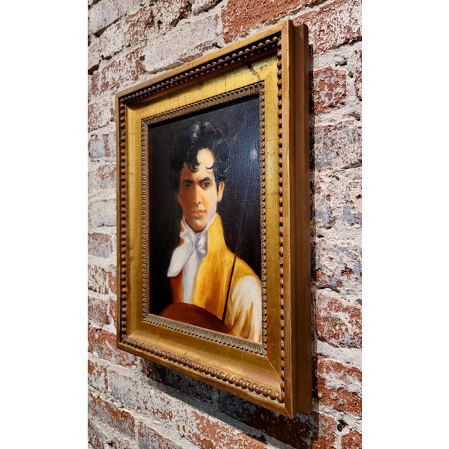 1920s Portrait of an Elegant Good Looking Gentleman-Oil Painting C1920s For Sale - Image 5 of 7