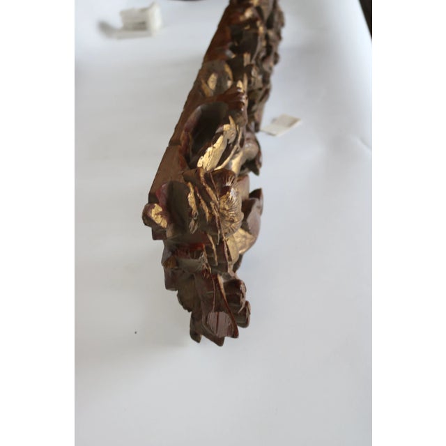 Figurative 1900s Carved Wood Panel From China For Sale - Image 3 of 8