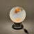 Table Lamp in Glass and Chrome Metal with Orange Accents, 1970s For Sale - Image 10 of 11