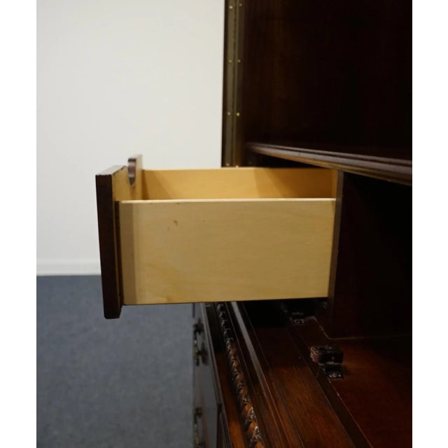 Universal Furniture Banded Mahogany Biedermeier Traditional Victorian Style 54" Tv Media Armoire 609165 For Sale In Kansas City - Image 6 of 13