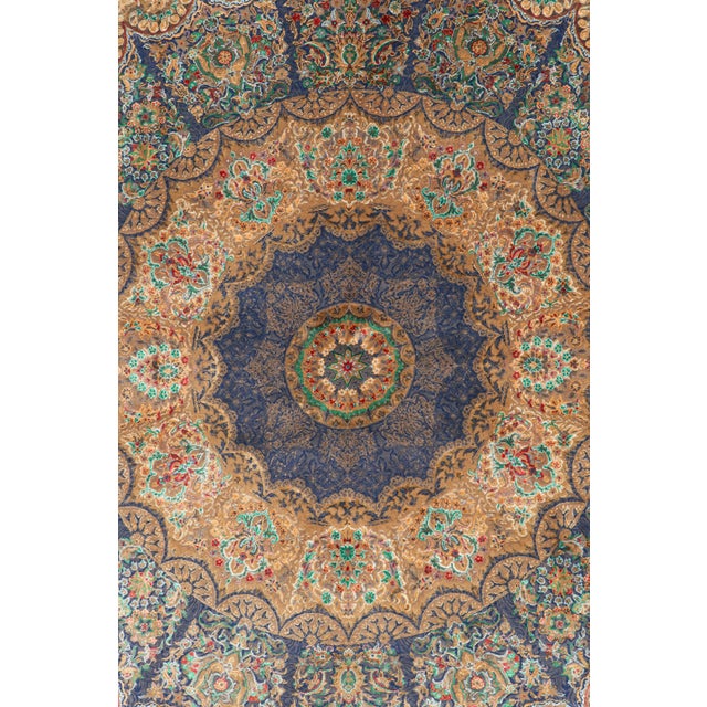 Modern Rug & Kilim’s Modern Classics Square Rug in Polychrome Floral Medallion “Liliom” For Sale - Image 3 of 7