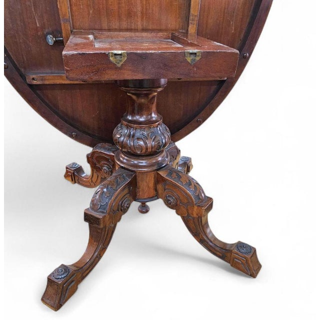 Victorian Oval Tilt-Top Table Breakfast Table, 1840s For Sale - Image 15 of 18