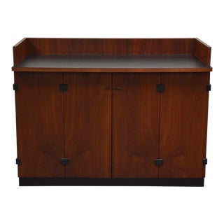 Milo Baughman for Directional Walnut Barcart For Sale