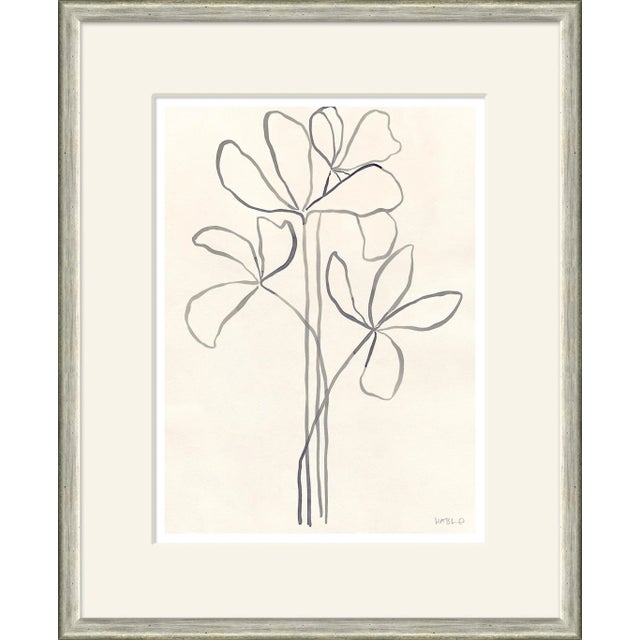 Contemporary Shiny Leaves Framed Art Print For Sale - Image 3 of 3