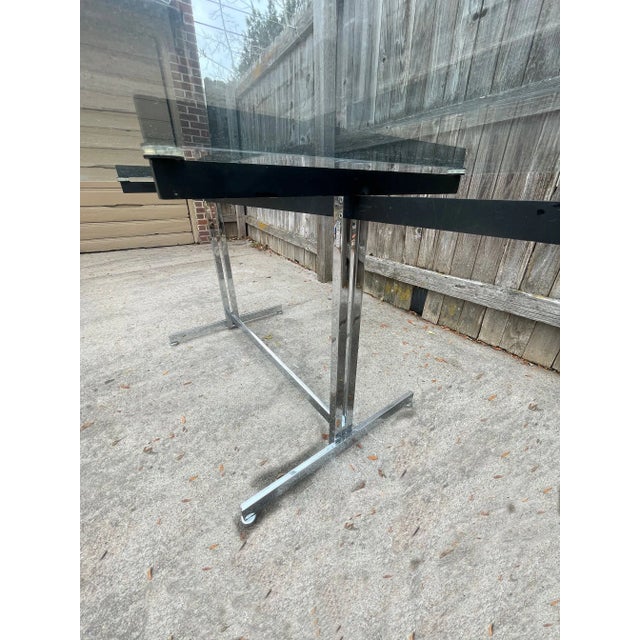 Hugh Acton Hugh Acton Chrome and Steel Desk or Table Base For Sale - Image 4 of 7