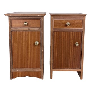 Vintage Teak Bedside Cabinets, 1960s, Set of 2 For Sale