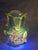 Rare Stevens & Williams Manganese Uranium Glass Bud Vase Applied Rose and Rigaree Feet C 1880 For Sale - Image 17 of 18