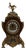 Boulle Style Table Clock in Wood and Brass from Kienzle, Early 20th Century For Sale