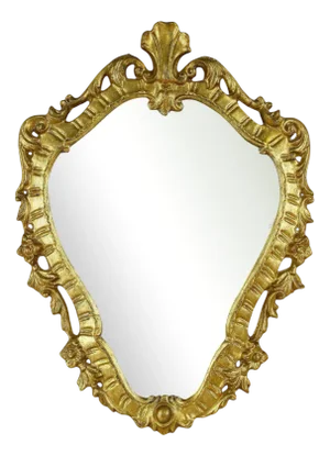 Baroque Handcarved Gilt Wall Mirror, Italy, 1790s