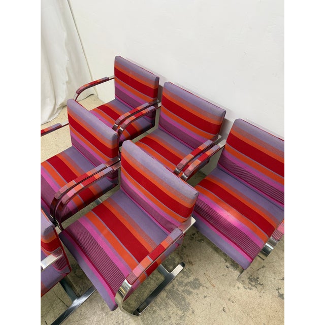 Mies Van Der Rohe Brno Dining Arm Chairs for Treitel Gratz - Set of Six For Sale - Image 12 of 14