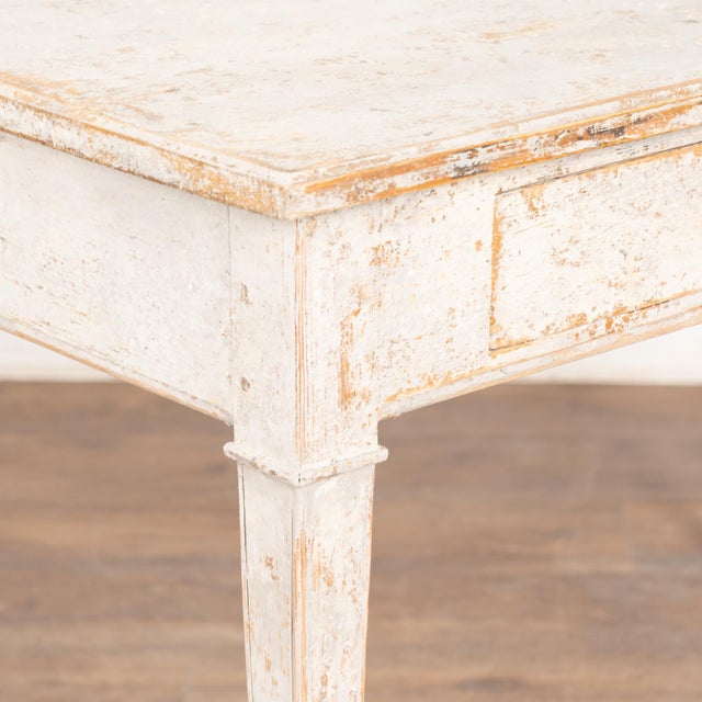 Mid 19th Century Swedish Gray Pine Partner's Desk Writing Table For Sale - Image 9 of 12