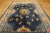 Textile Extraordinary Navy Blue Color With a Dragon and Chinoiserie Design Antique Chinese Peking Rug For Sale - Image 7 of 12