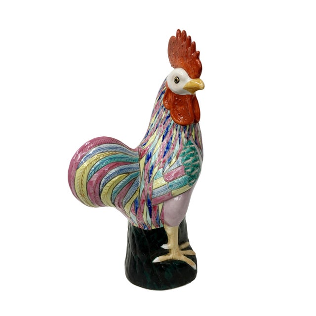 Chinese Vintage Chinese Decorative Rooster For Sale - Image 3 of 6
