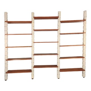 Space Age Floor-to-Ceiling Interlocking Bookcase, 1960s For Sale