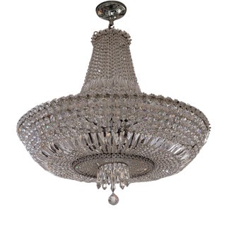 Chandelier in Strass Crystal, Spain, 1970s For Sale