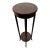 Vintage Plant Stand Round Tall Table With Shelf Chippendale Style Solid Mahogany For Sale