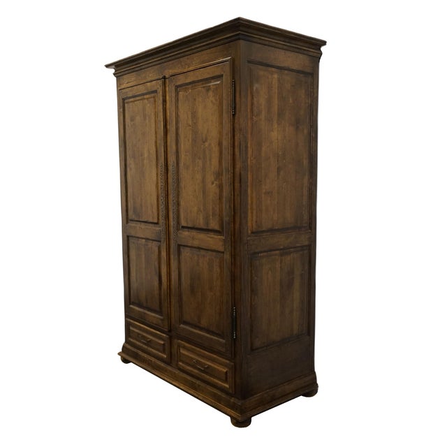 THE STERLING COLLECTION Solid Walnut Rustic European 60" Media Cabinet / Armoire Comes with key. 92.25" High 60" Wide 30"...