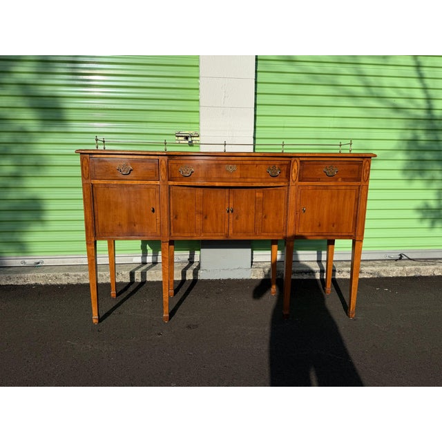 Wood 1990S American of Martinsville Federal Style Sideboard / Server For Sale - Image 7 of 11