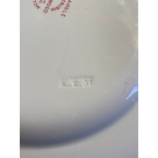 1960s Wedgwood Bramble Pink 8.25” Set of 4 Plates For Sale - Image 9 of 12