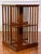 Brown 20th Century Italian Danner Style Hardwood Revolving Bookcase Table With Inlay For Sale - Image 8 of 12