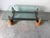 1980s Italian Postmodern Sculptural Turned Wood & Glass Two-Tier Rectangular Coffee Table For Sale - Image 15 of 17