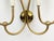 Set of 4 wall lamps made in Italy in the 1950s. Each lamp is equipped with 4 ivory metal lamp holders (E14 small socket...
