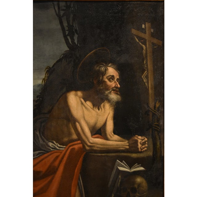 Hendrick de Somer / Enrico Fiammingo, Saint Jerome, 1630, Oil on Canvas For Sale - Image 9 of 18
