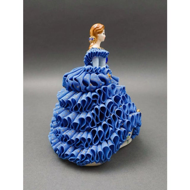 Mid 20th Century Muller Volkstedt Irish Dresden Victoria Millenium Jewel Limited Edition Figurine For Sale In Miami - Image 6 of 9