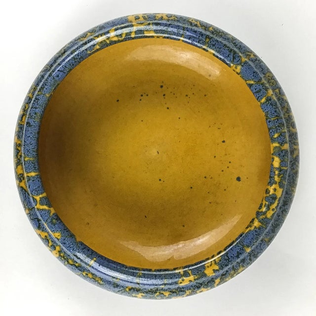 Vintage Artisan Ceramic Fruit Bowl For Sale - Image 11 of 11