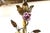 1940 French Tole Bronze With Ceramic Flowers Chandelier For Sale - Image 4 of 8
