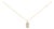 14K Yellow Gold 1/3 Cttw Diamond Dog Tag Pendant Necklaces 18" For Sale