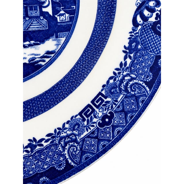 Early 20th Century Spode Copeland Temple Landscape II Blue Transferware Service for Nine – Gilman Collamore, New York - 18 pcs For Sale - Image 12 of 18