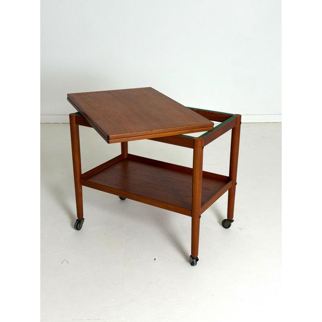 Gold Serving Trolley from Grete Jalk, 1960s For Sale - Image 8 of 12
