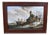Dutch School, Winter Landscape Harbour Scene Ice Holland, 1990, Oil Painting, Framed For Sale