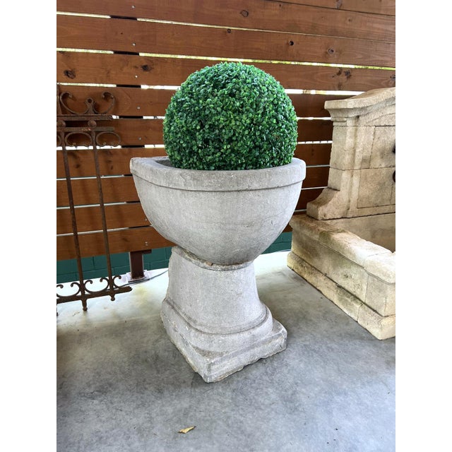 French Country 19th Century Two-Piece French Wall Fountain Basin in Burgundian Bluestone For Sale - Image 3 of 18