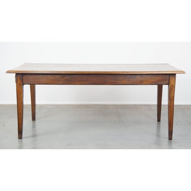 French Oak Dining Table with Drawers, Early 19th Century For Sale - Image 4 of 18